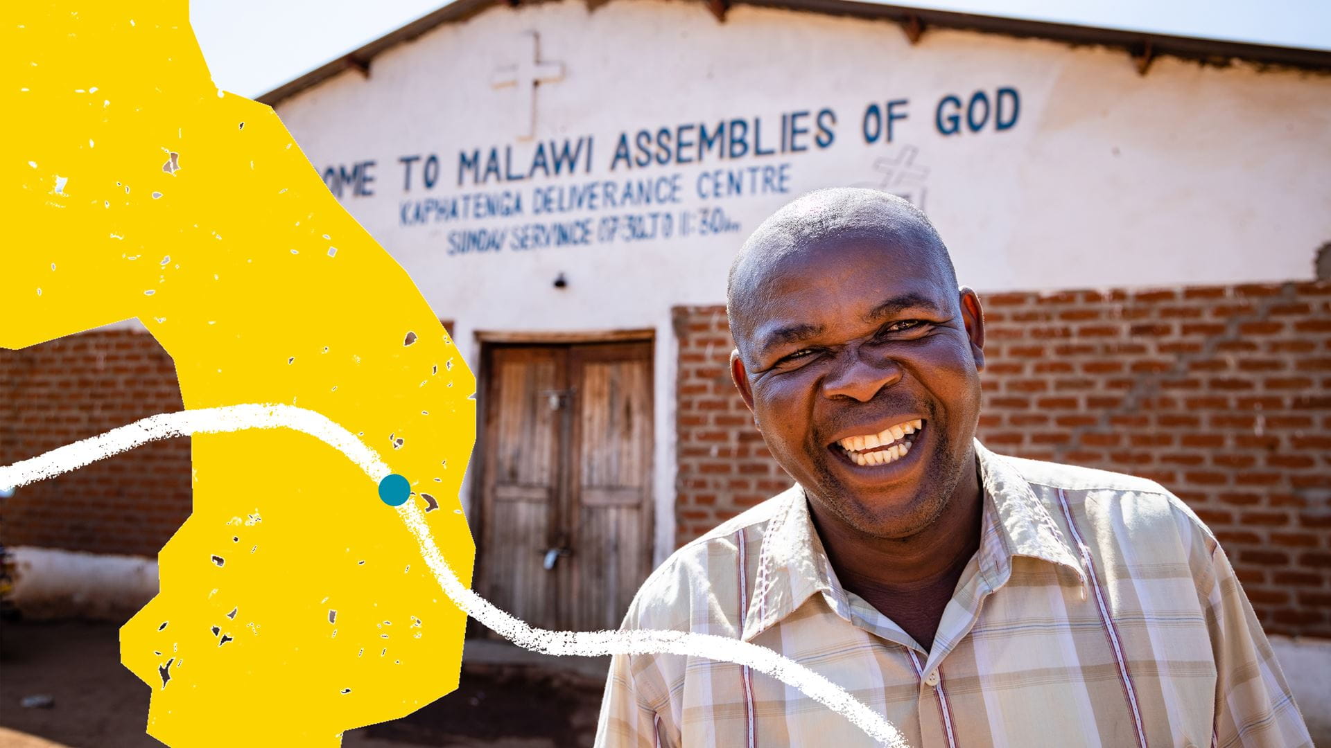 Alishikado, pastor of Kaphatenga Assemblies of God Church in Salima, Malawi