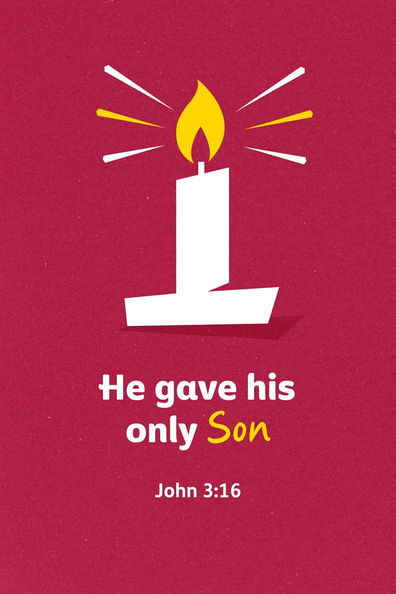 He gave his only son. John chapter 3 verse 16