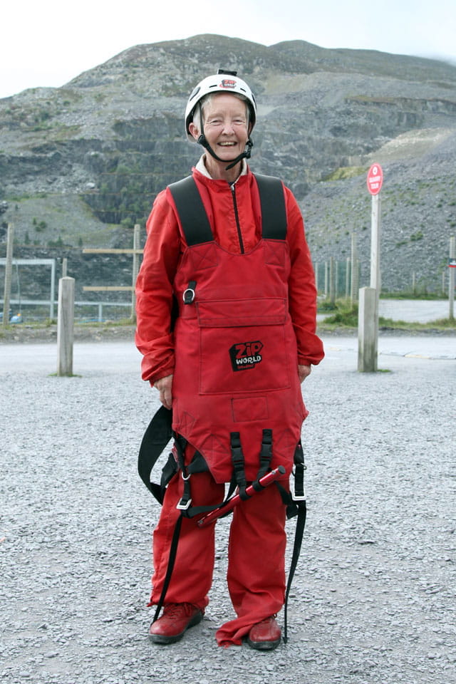 Norma in full zipwire gear