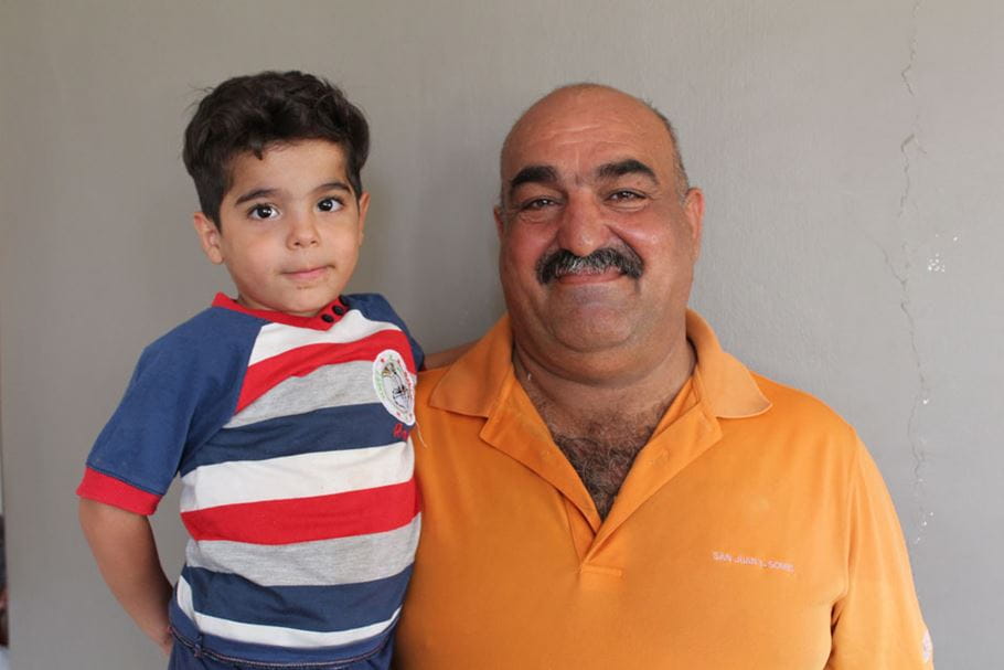 Hassan and grandson