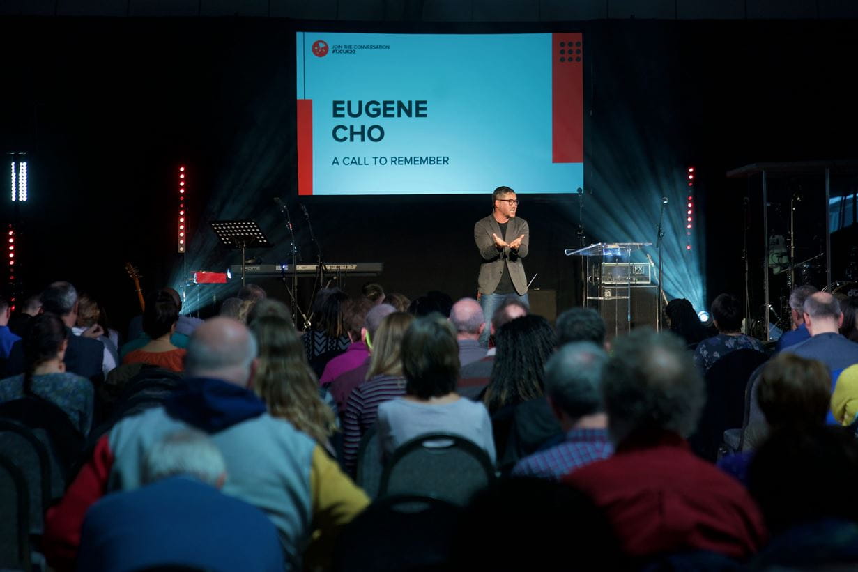 Eugene Cho at The Justice Conference UK 2020. The Drum, Wembley. Friday 22nd February 2020. Marc Gilgen/The Justice Conference.