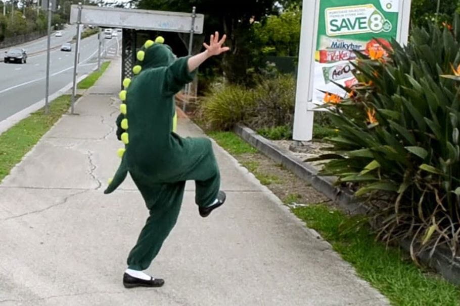 Dinosaur onsie