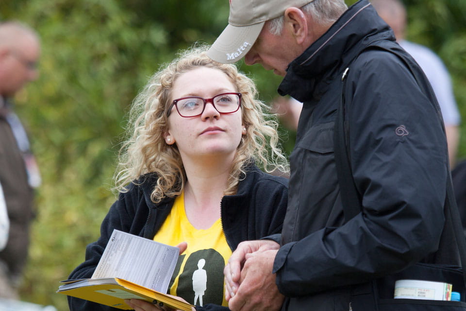 Tearfund fundraiser and festivalgoer