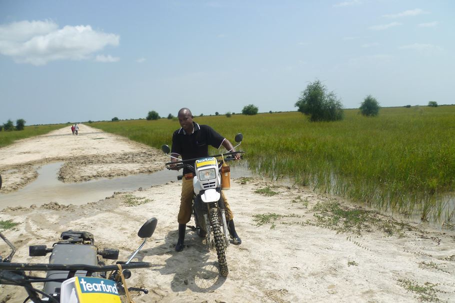 Motorbikes can help Tearfund staff reach places that other transport cannot. Photo: George Kirimi/Tearfund