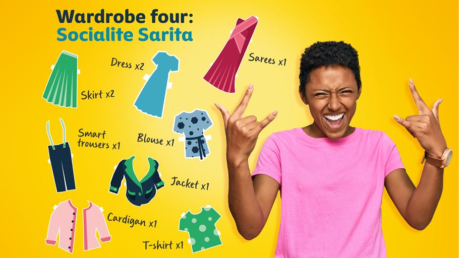 Wardrobe four: Socialite Sarita