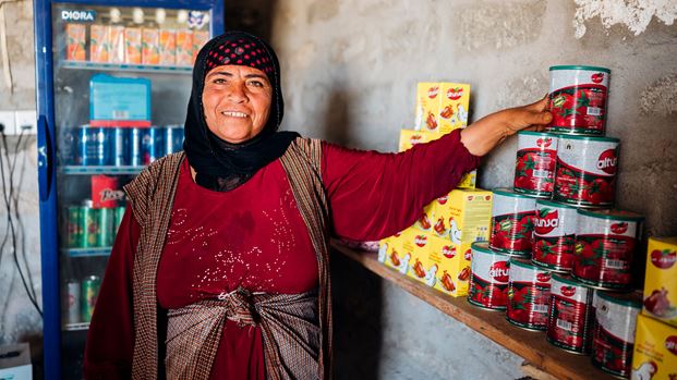 Fatima in her shop