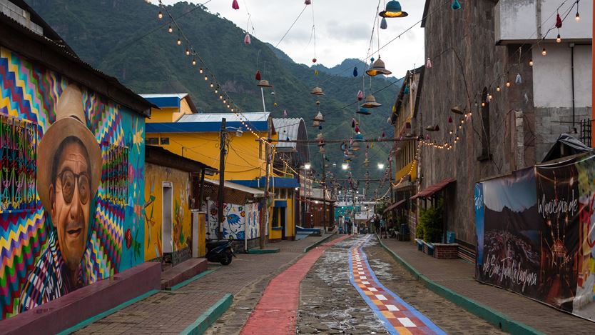 A photo of a street in Thailand