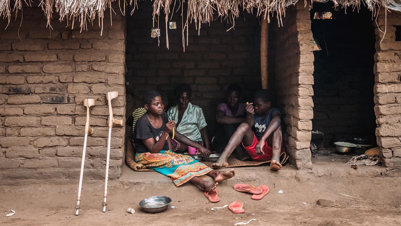 A family in Malawi (Alex Baker/Tearfund)
