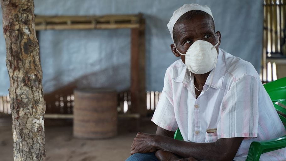 Misheck’s life has been turned upside down by the violence in Mozambique. He’s lost his whole life’s work | Image credit: Stewart Muchapera/Tearfund