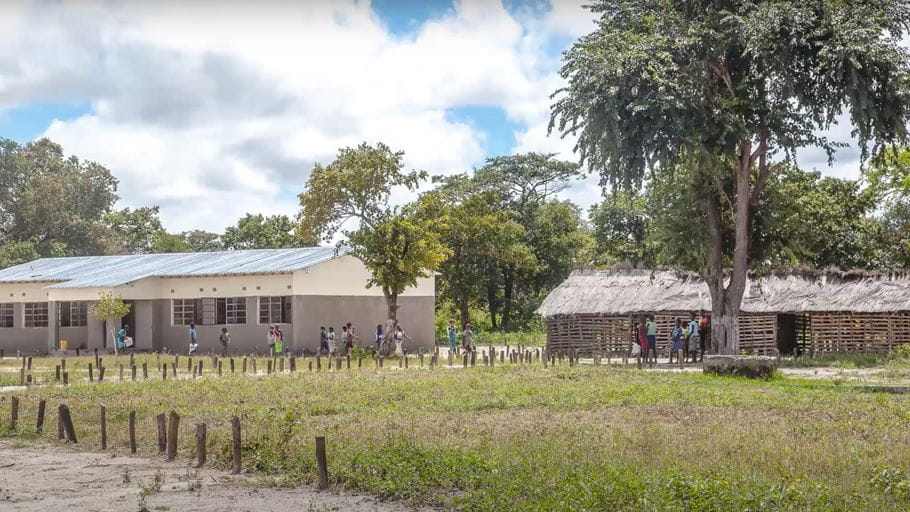 The villagers now have their own school and health clinic. Credit: Tearfund