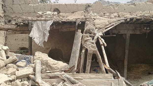 Home reduced to rubble