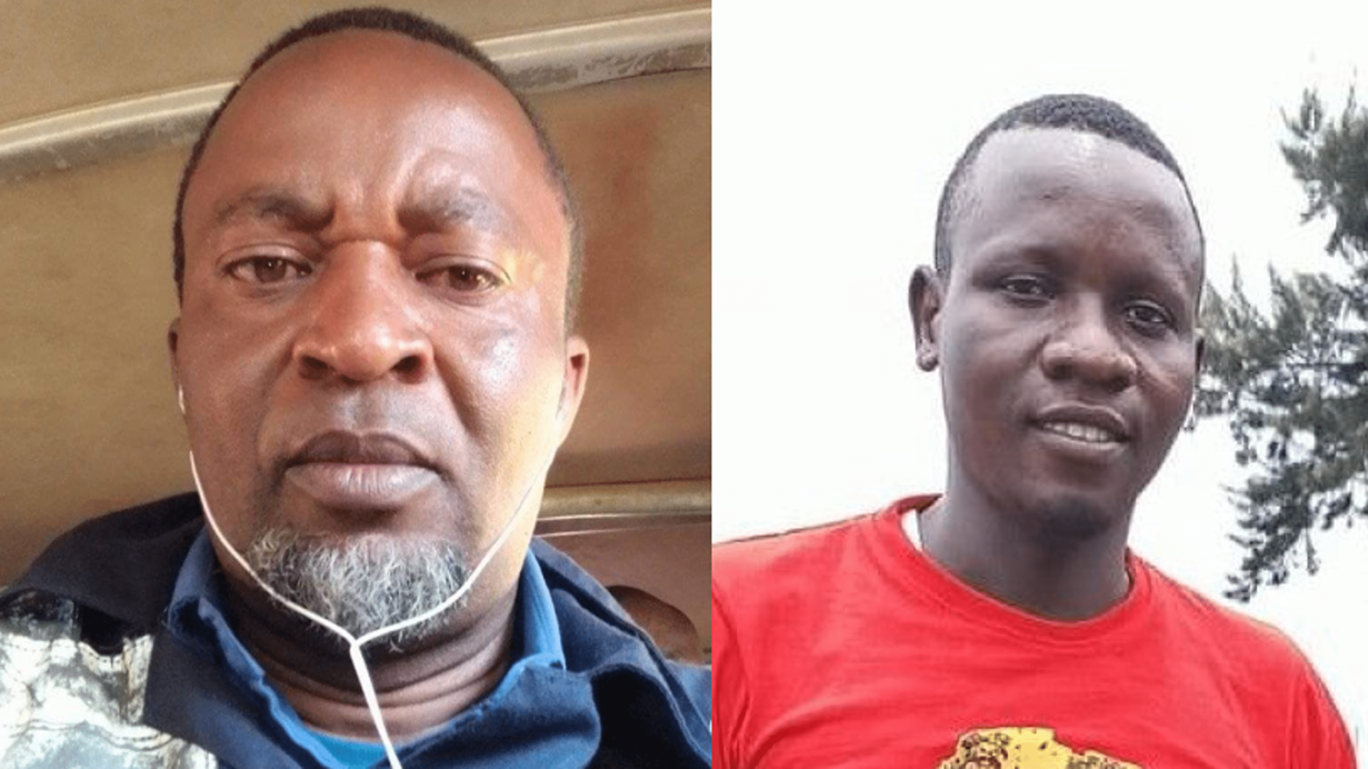Jonas Masumbuko (left)  and John Amahoro (right).     