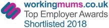 Working mums dot co dot u k. Top Employer Awards. Short listed 20 18